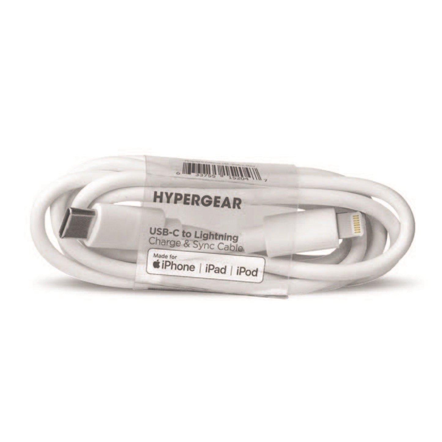 Bulk - HyperGear USB-C to MFi Lightning Cable 90cm - White