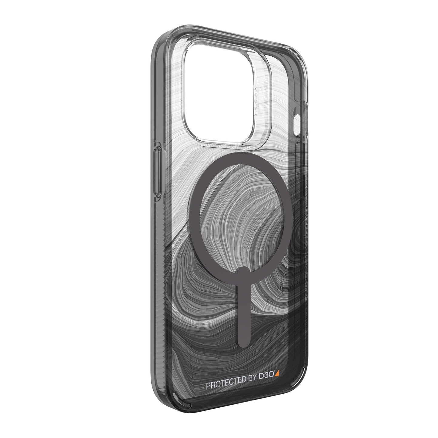 iPhone 14 Pro Gear4 D3O Milan Snap Case - Black Swirl