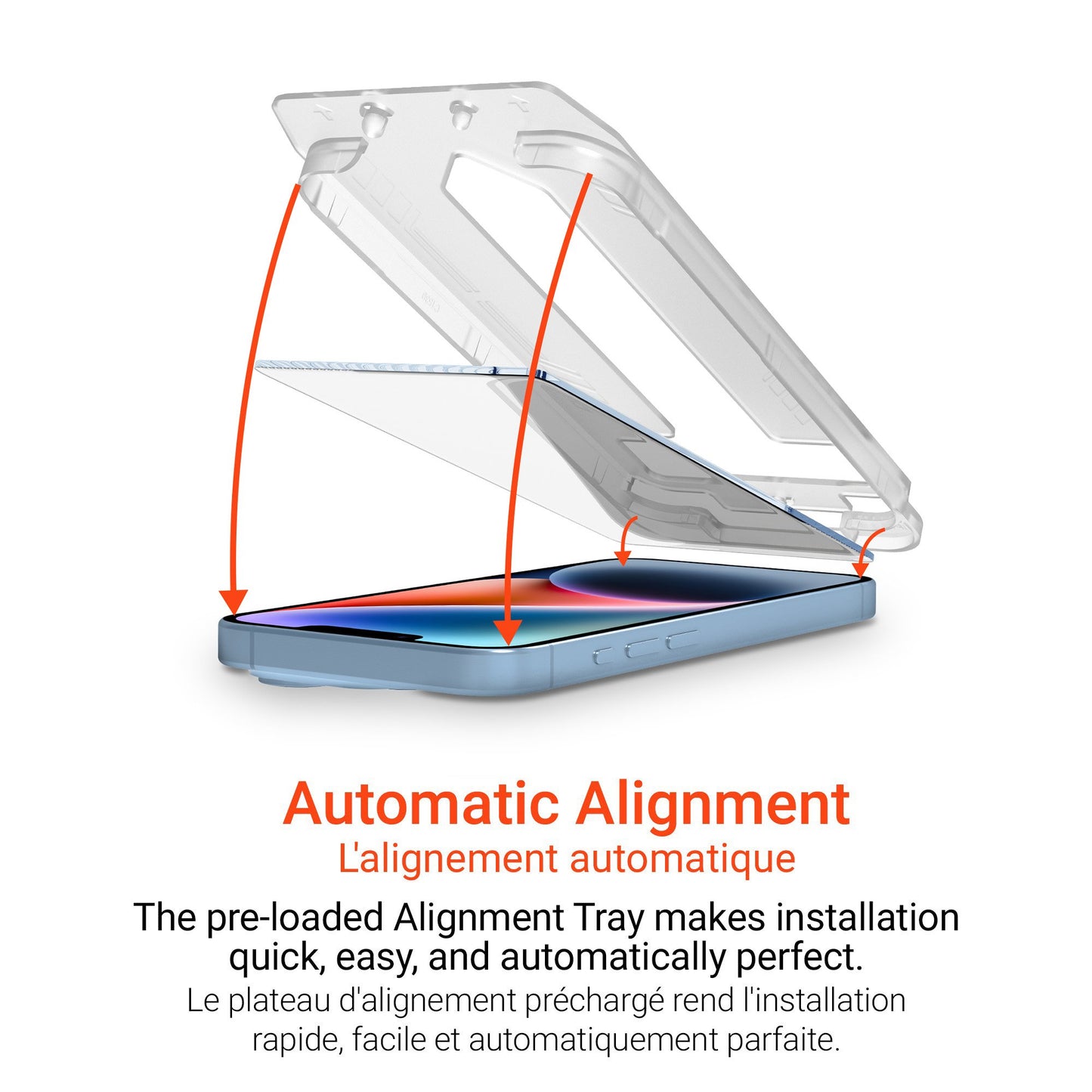 iPhone 14/13/13 Pro HyperGear Tempered Glass Screen Protector w/Installation Applicator Tray