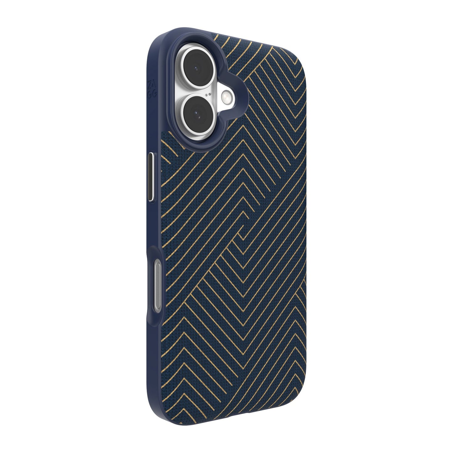 iPhone 16 ZAGG Graphene London Snap Case - Navy Gold