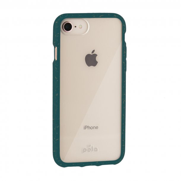 iPhone SE 2022/2020/8 Pela Clear/Green Compostable Eco-Friendly Protective Case