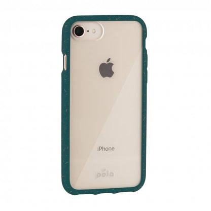 iPhone SE 2022/2020/8 Pela Clear/Green Compostable Eco-Friendly Protective Case