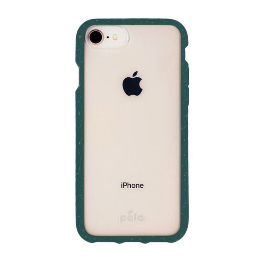 iPhone SE 2022/2020/8 Pela Clear/Green Compostable Eco-Friendly Protective Case