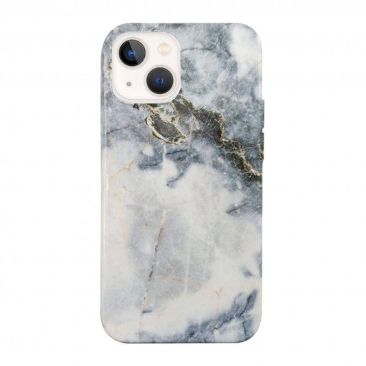 iPhone 13 Uunique Blue Blue Quartz Marble Nutrisiti Eco Printed Back Case