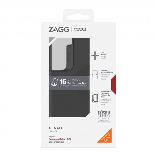Samsung Galaxy S22 5G Gear4 D3O Denali Case - Black