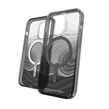 iPhone 14 Pro Gear4 D3O Milan Snap Case - Black Swirl