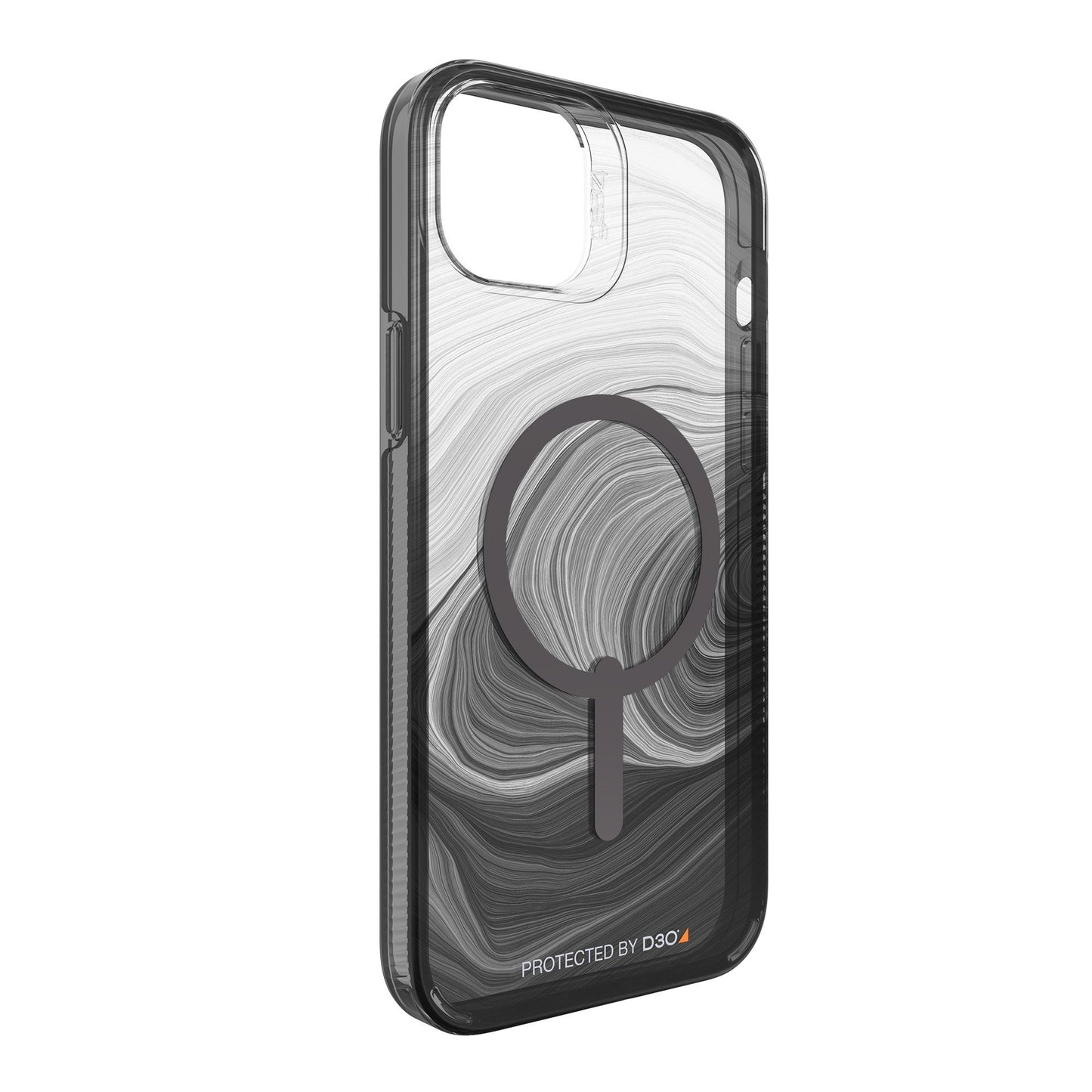 iPhone 15 Plus/14 Plus Gear4 D3O Milan Snap Case - Black Swirl
