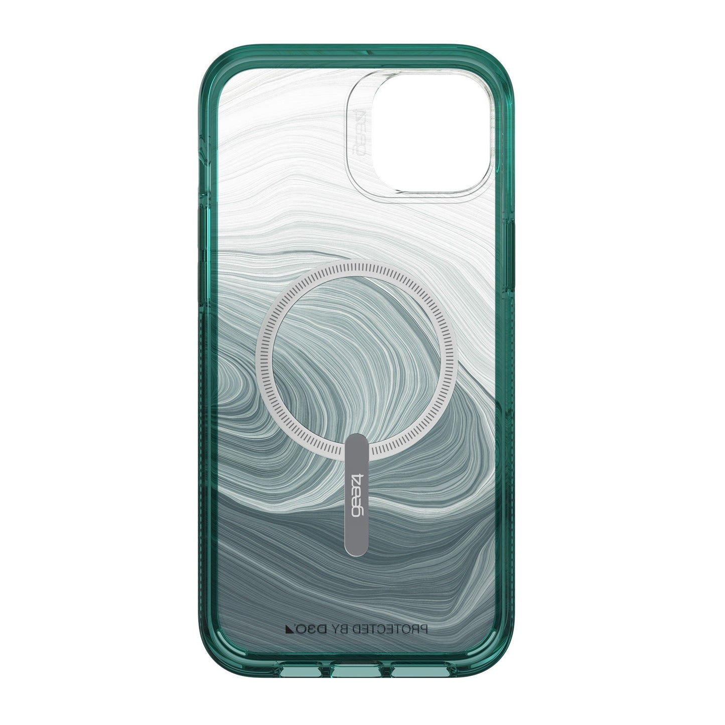 iPhone 15 Plus/14 Plus Gear4 D3O Milan Snap Case - Green Swirl