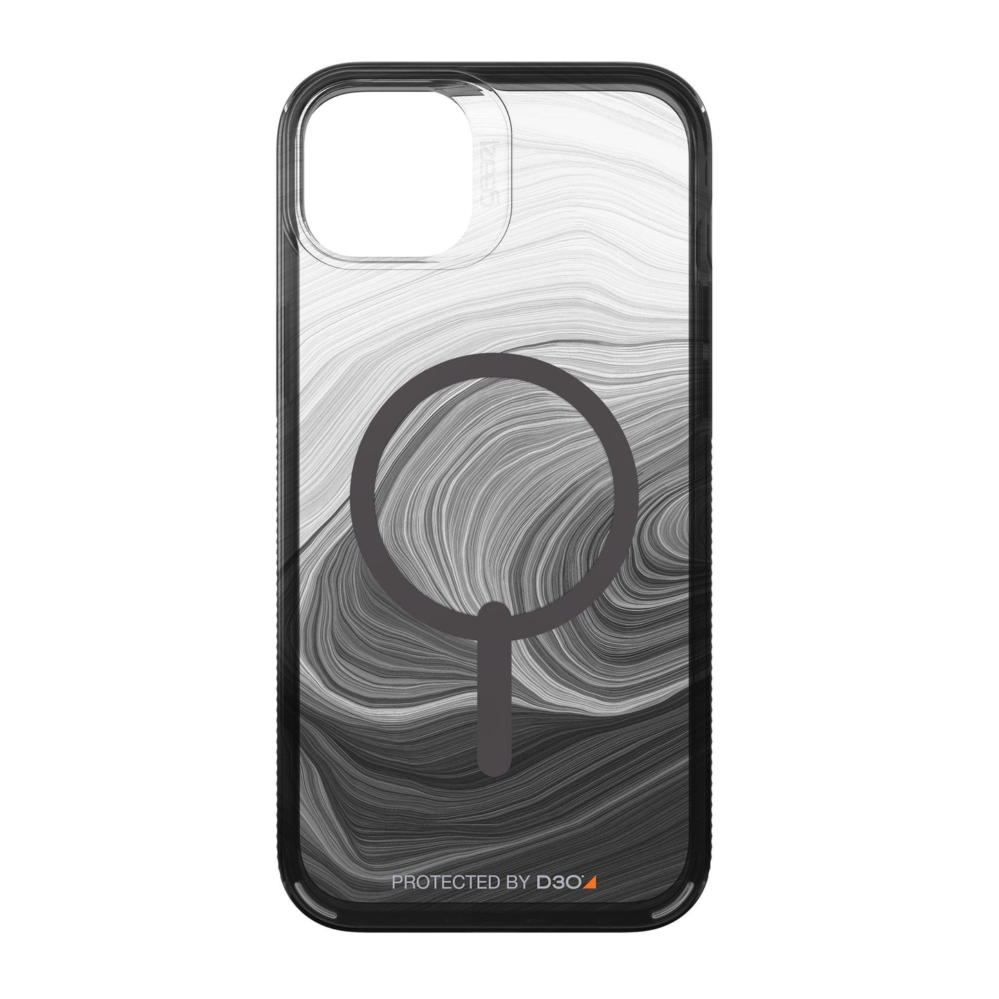 iPhone 15 Plus/14 Plus Gear4 D3O Milan Snap Case - Black Swirl