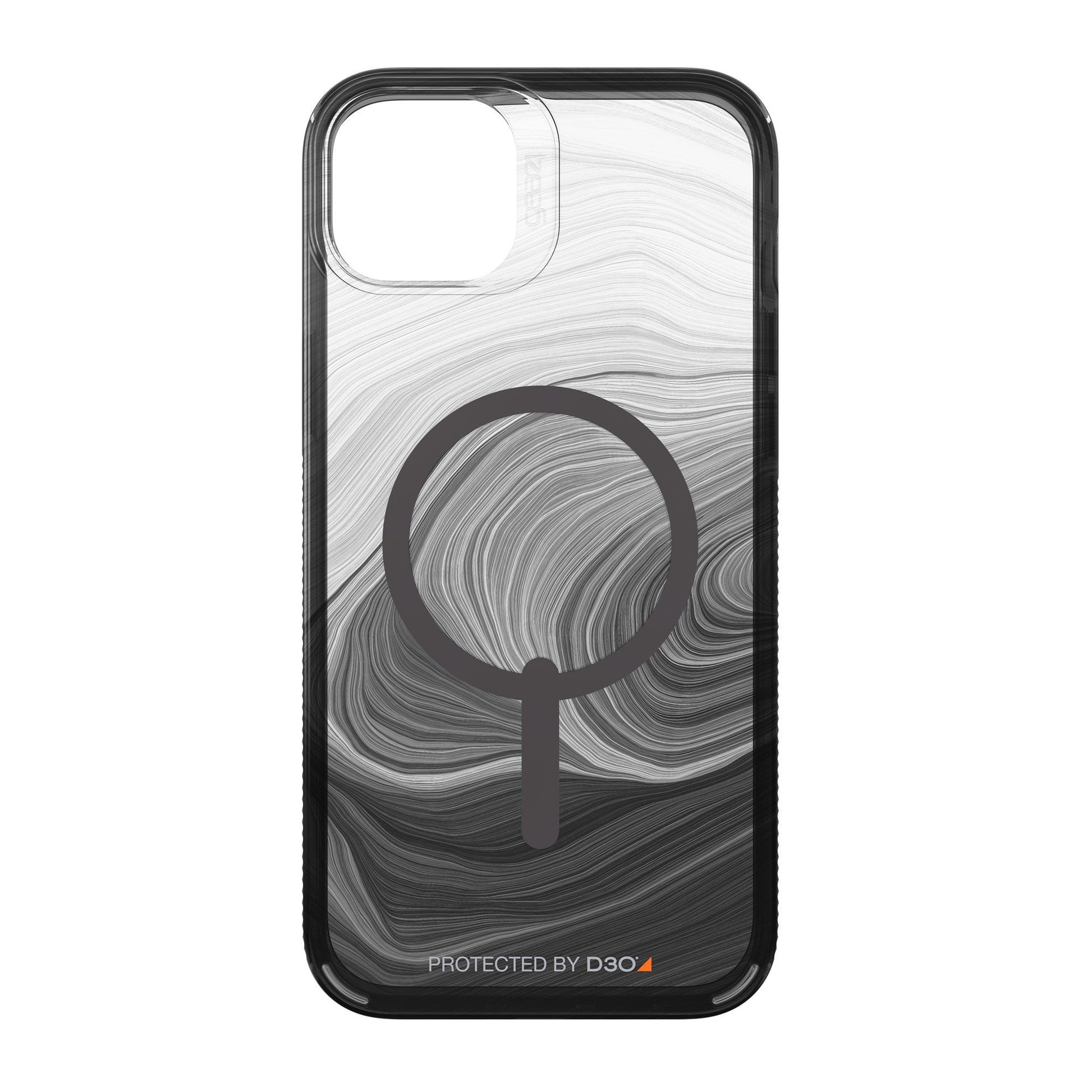 iPhone 15 Plus/14 Plus Gear4 D3O Milan Snap Case - Black Swirl