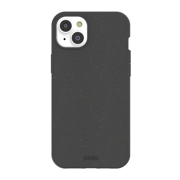 iPhone 15 Plus/14 Plus Pela Compostable Eco-Friendly Classic Case w/MagSafe module - Black
