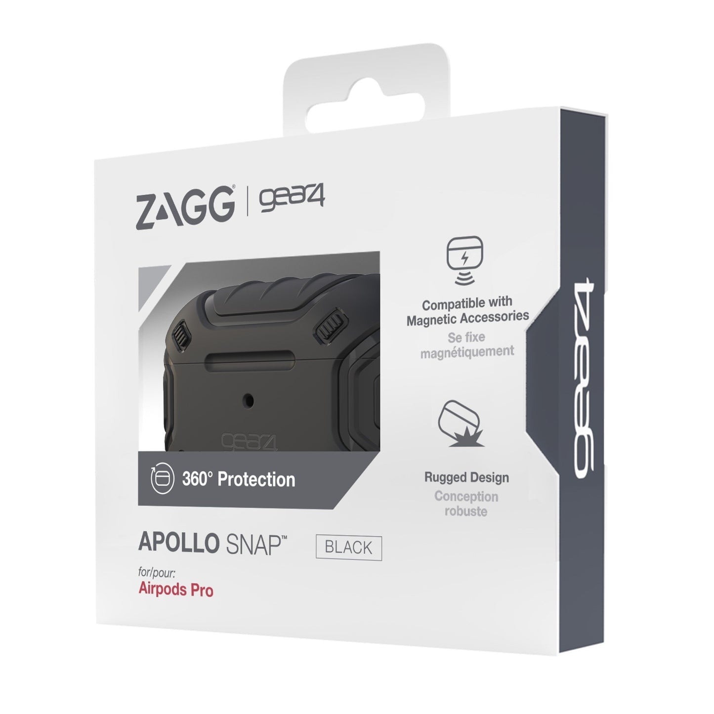 Airpods Pro Gear4 Apollo Snap Case - Black