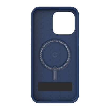 iPhone 15 Pro Max ZAGG/GEAR4 Graphene Denali Snap Kickstand Case - Navy