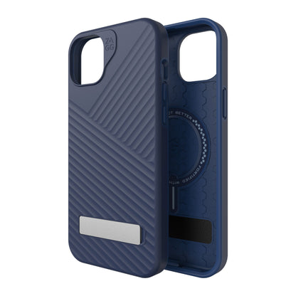 iPhone 15 Plus/14 Plus ZAGG/GEAR4 Graphene Denali Snap Kickstand Case - Navy