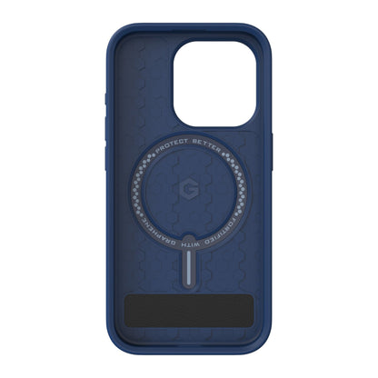 iPhone 15 Pro ZAGG/GEAR4 Graphene Denali Snap Kickstand Case - Navy