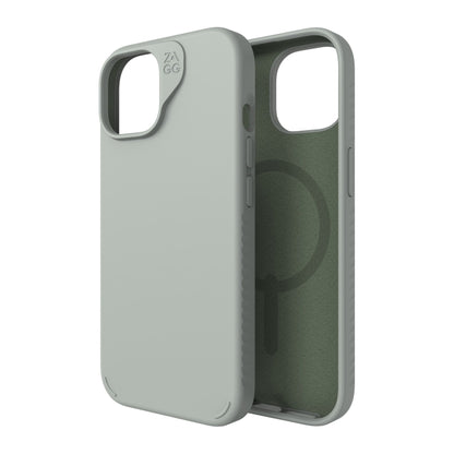 iPhone 15/14/13 ZAGG/GEAR4 Graphene Manhattan Snap Case - Sage