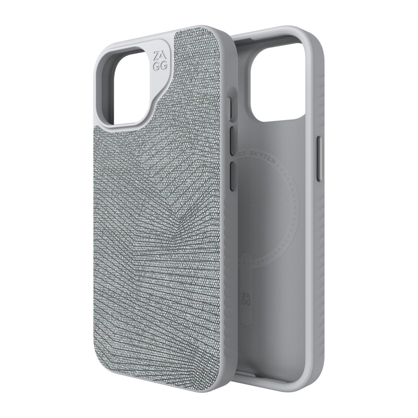 iPhone 15/14/13 ZAGG/GEAR4 Graphene London Snap Case - Grey Geo