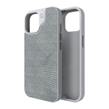 iPhone 15/14/13 ZAGG/GEAR4 Graphene London Snap Case - Grey Geo