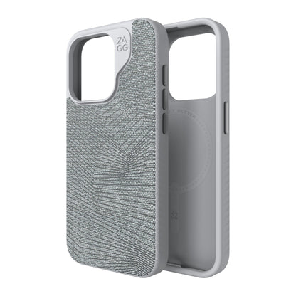 iPhone 15 Pro ZAGG/GEAR4 Graphene London Snap Case - Grey Geo