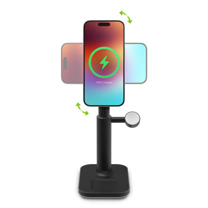 mophie universal wireless magsafe 3in1 extendable stand - black