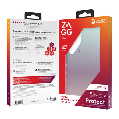 Samsung Galaxy S24 Ultra 5G ZAGG Graphene Milan Case - Iridescent
