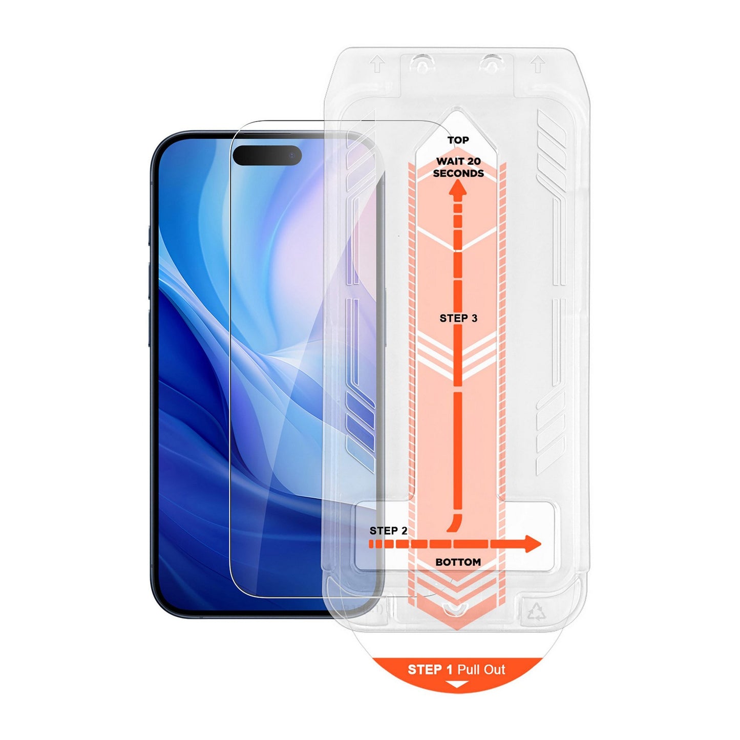 iPhone 16 Pro HyperGear Tempered Glass Screen Protector w/Installation Applicator Tray