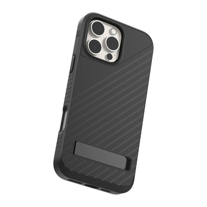 iPhone 16 Pro Max ZAGG Graphene Denali Snap Kickstand Case - Black