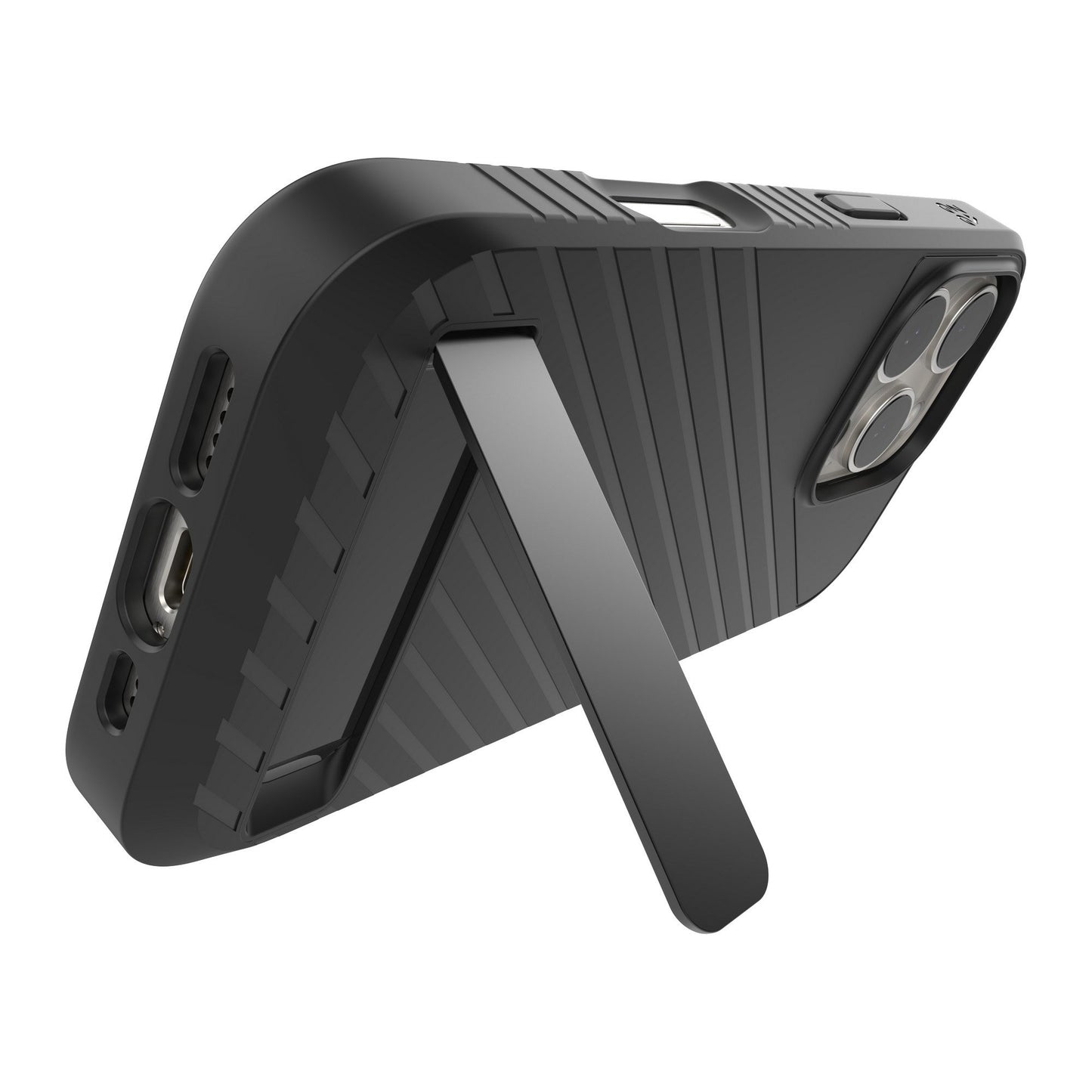 iPhone 16 Pro ZAGG Graphene Denali Snap Kickstand Case - Black