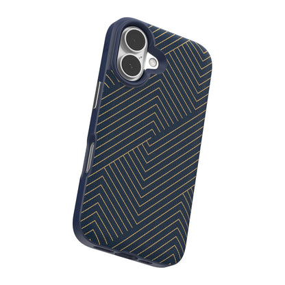 iPhone 16 ZAGG Graphene London Snap Case - Navy Gold
