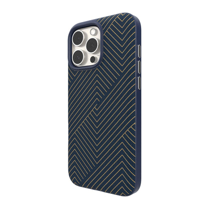 iPhone 16 Pro Max ZAGG Graphene London Snap Case - Navy Gold