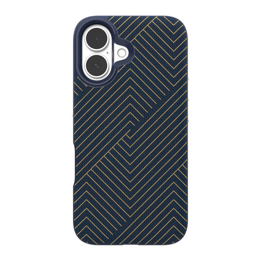 iPhone 16 ZAGG Graphene London Snap Case - Navy Gold