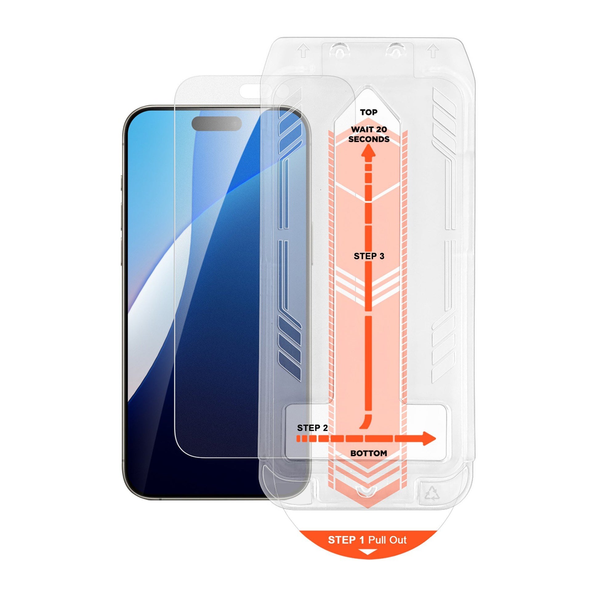iPhone 16 Pro HyperGear Matte Glass Screen Protector w/Installation Applicator Tray