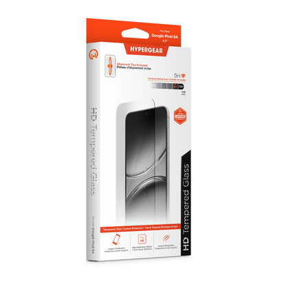 Google Pixel 9a HyperGear Tempered Glass Screen Protector w/Installation Applicator Tray