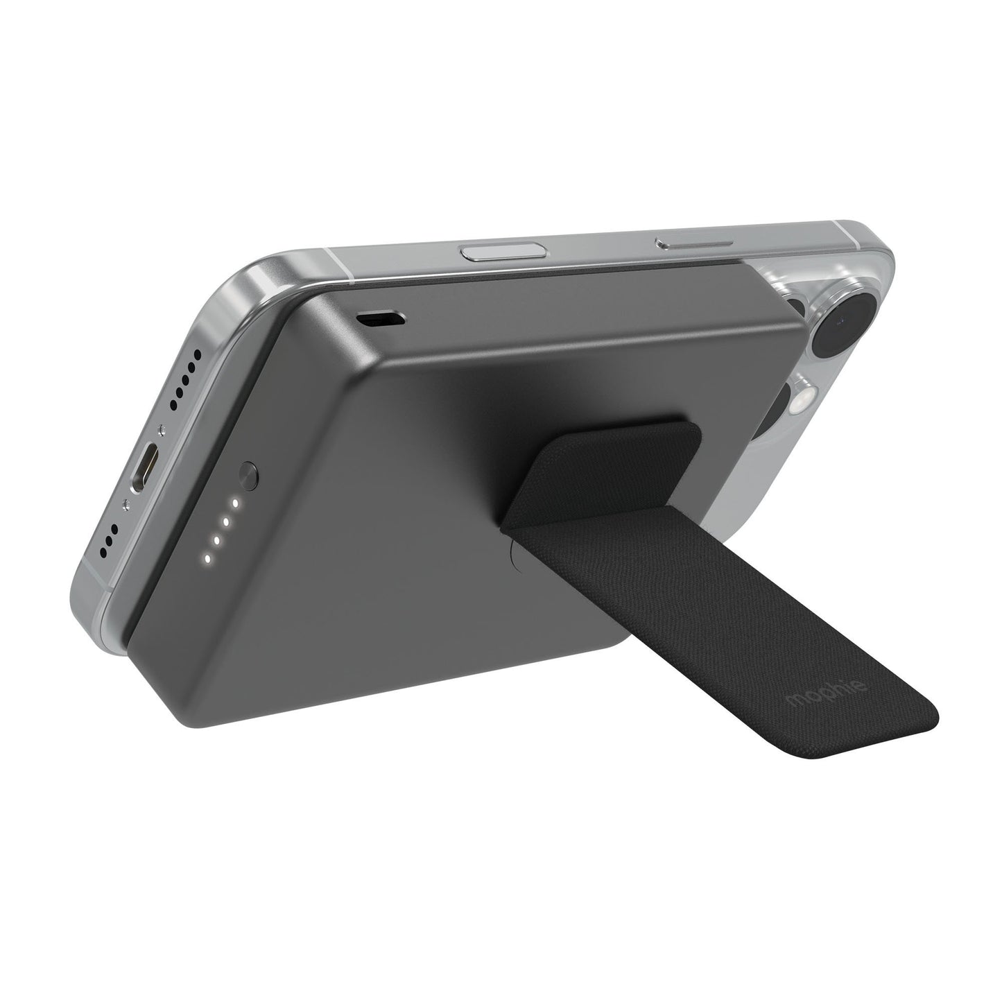Mophie Qi2 5,000 mAh Powerstation Wireless Slim with Stand - Black