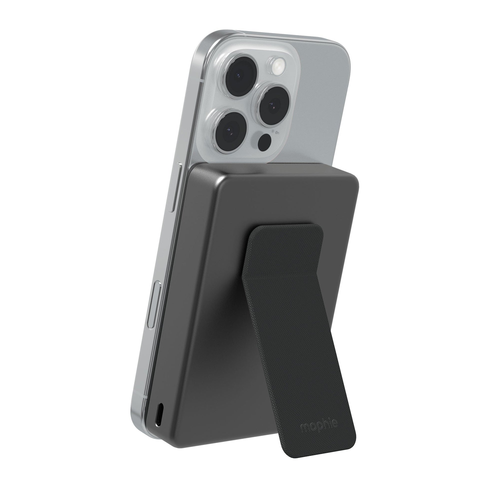 Mophie Qi2 5,000 mAh Powerstation Wireless Slim with Stand - Black