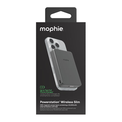 Mophie Qi2 10,000 mAh Powerstation Wireless - Black