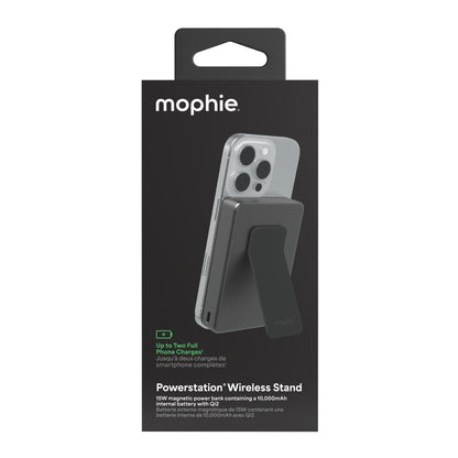 Mophie Qi2 10,000 mAh Powerstation Wireless with Stand - Black